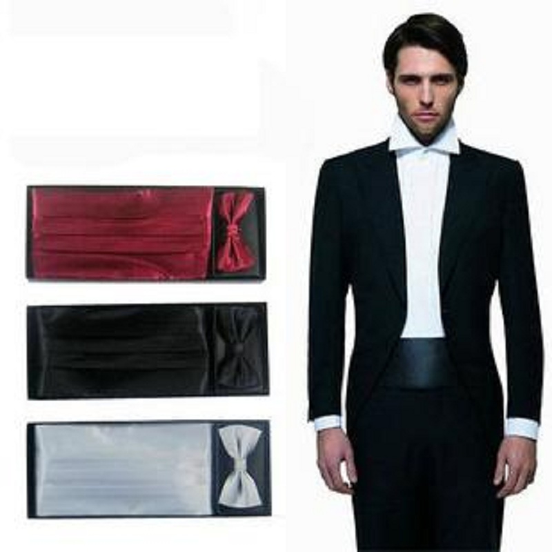 Neck Tie Set Box - Ensemble cravate nœud papillon unie pour