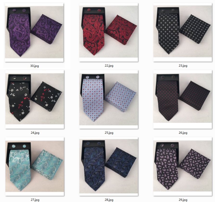 Neck Tie Set Box - Ensemble décontracté pour homme : cravate,