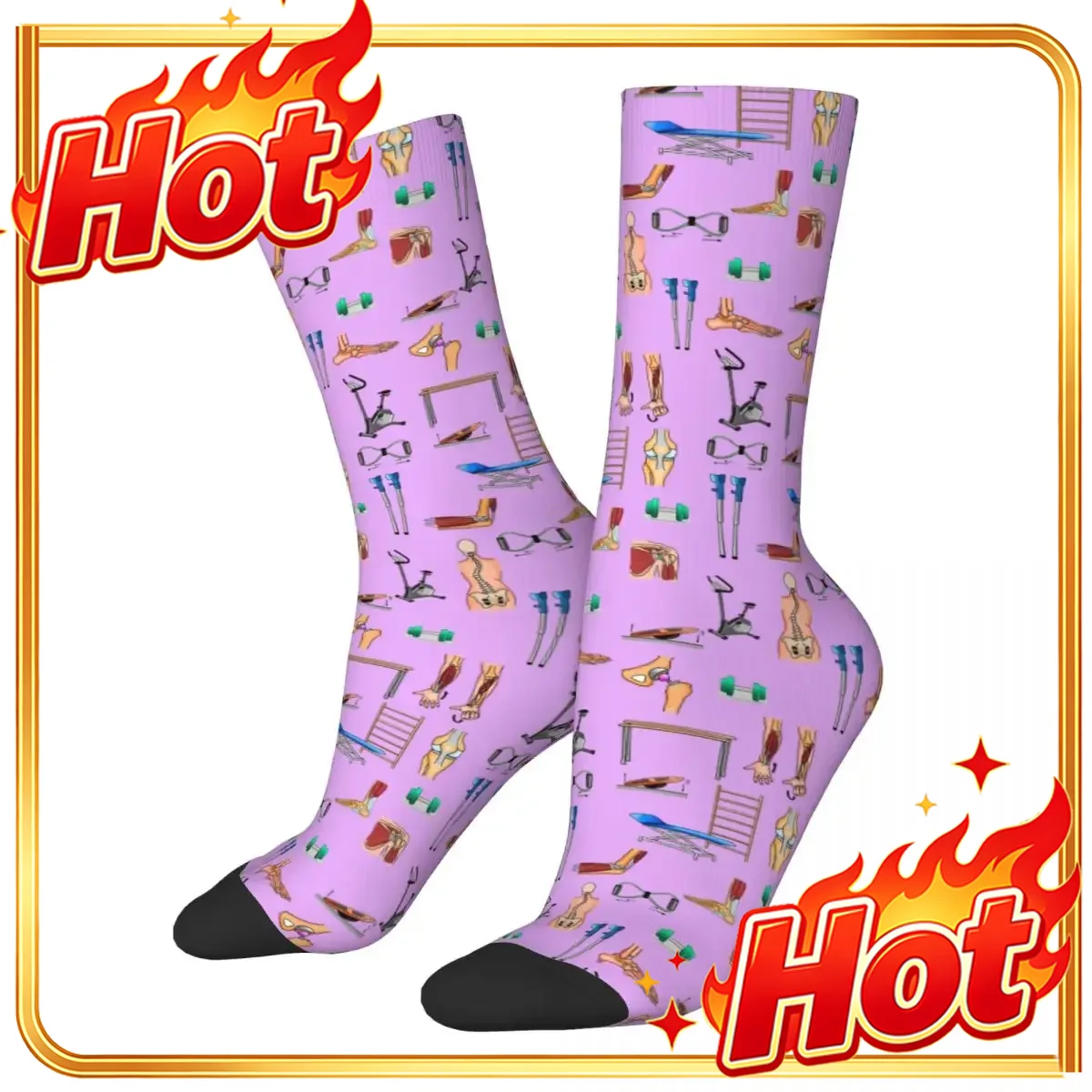 Men Accessories All - Chaussettes de physiothérapie ISHA, style Harajuku,