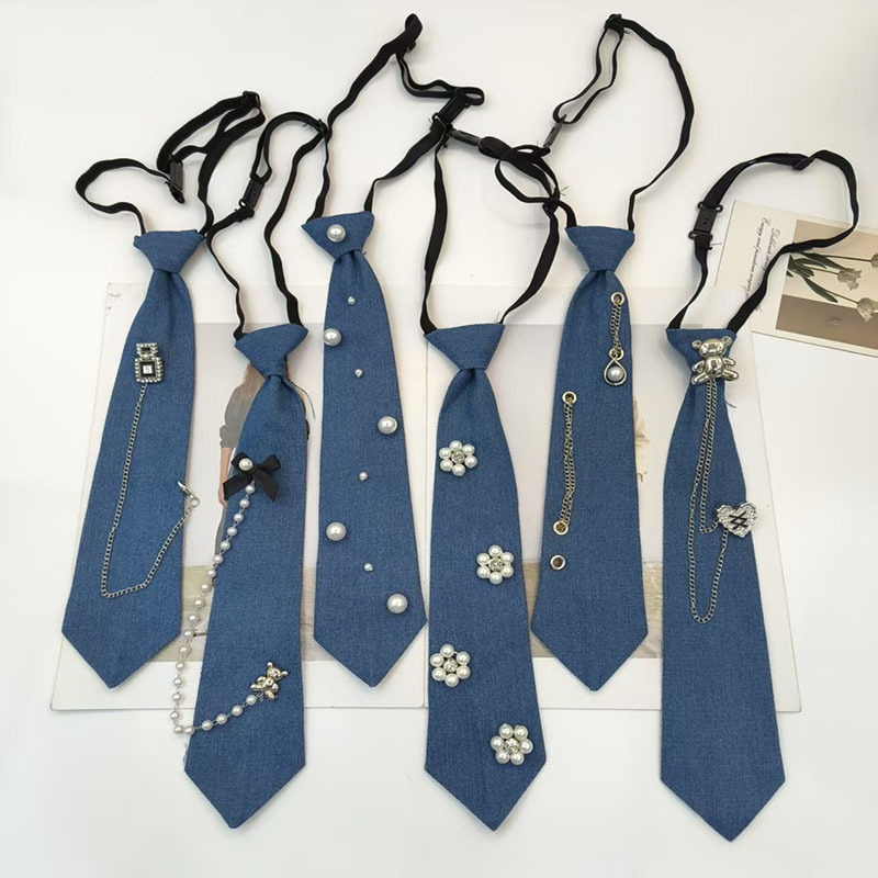 Cravate bleue Style Cowboy, ch - Men Accessories Neck Chain avis et prix