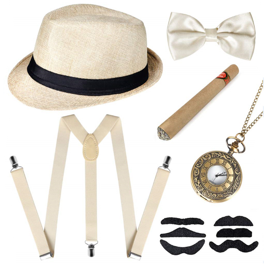 Costume de gangster rétro pour - Men'S Accessories In The 1920S avis et prix