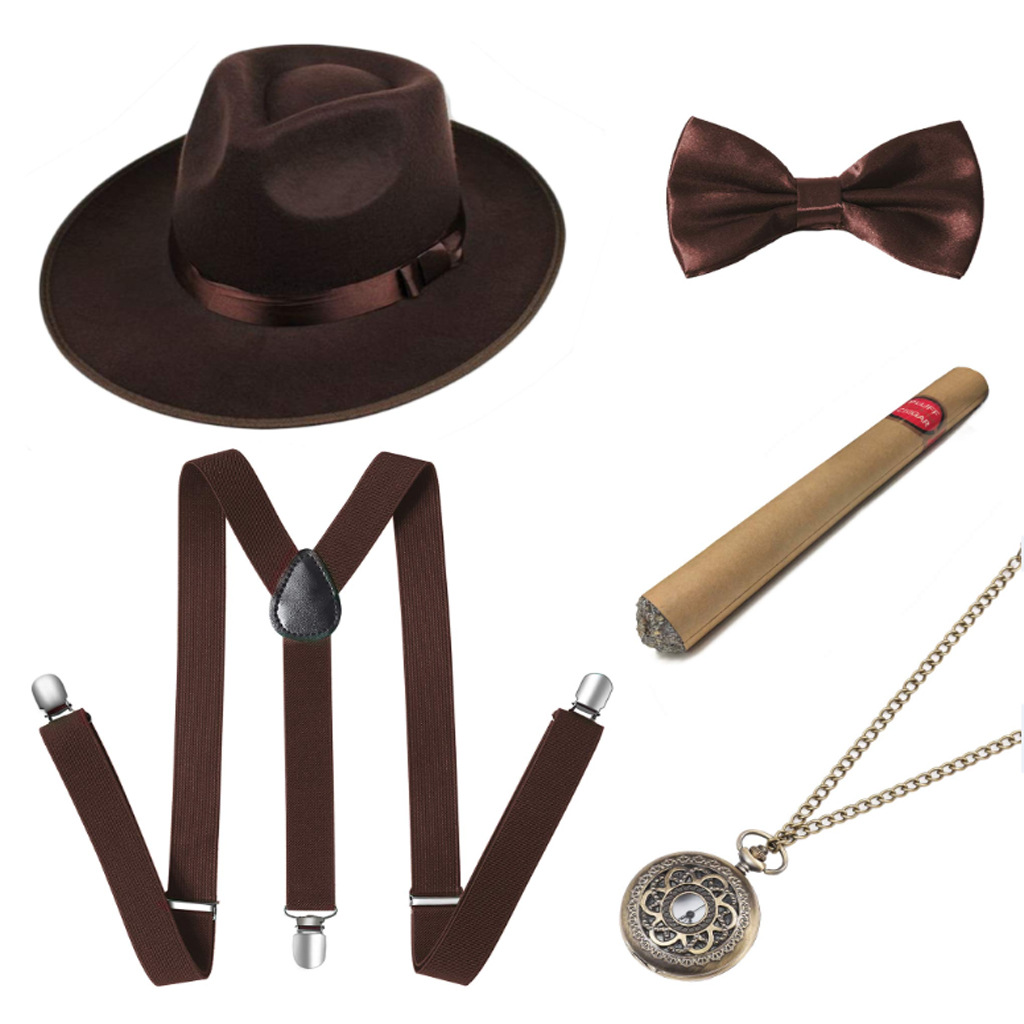 Costume de gangster rétro pour - Men'S Accessories In The 1920S avis et prix