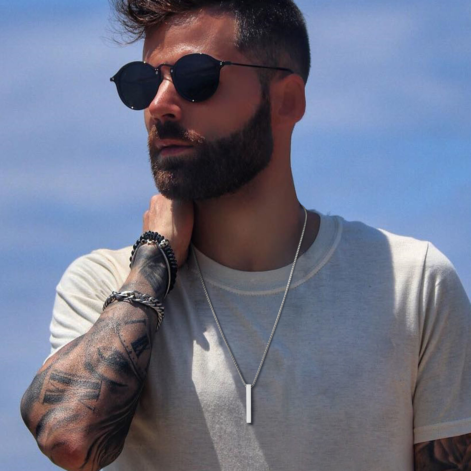 Vnox Collier de pilier de 5 mm - Men Accessories Neck Chain avis et prix