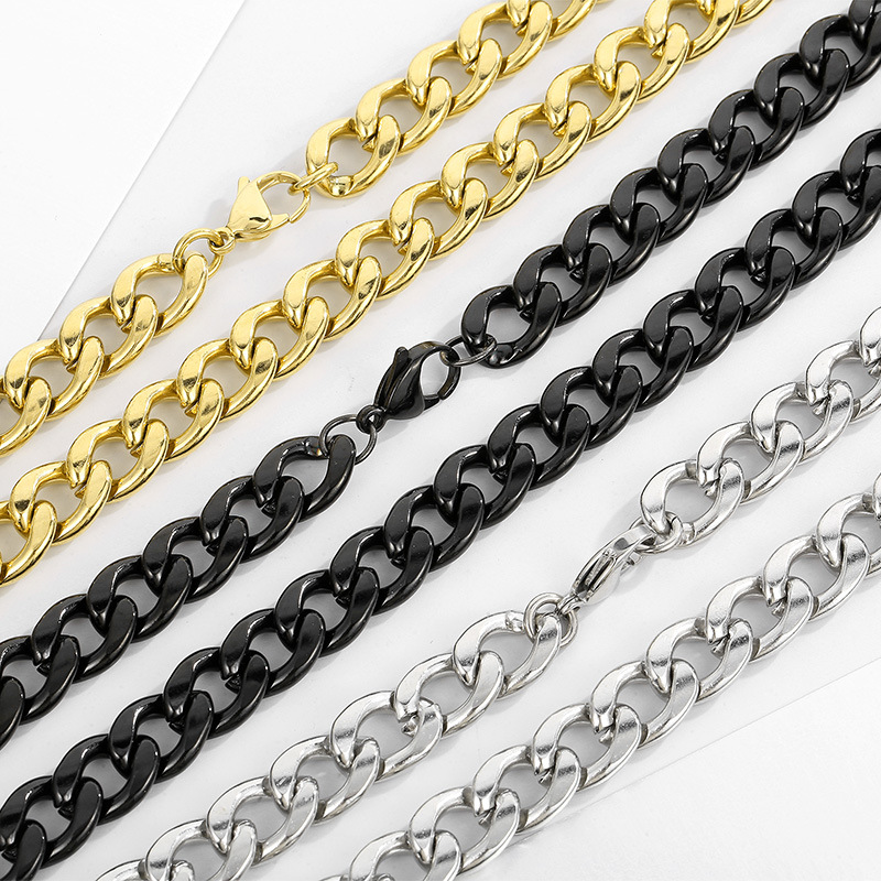 Collier chaîne cubaine en acie - Men Accessories Neck Chain avis et prix