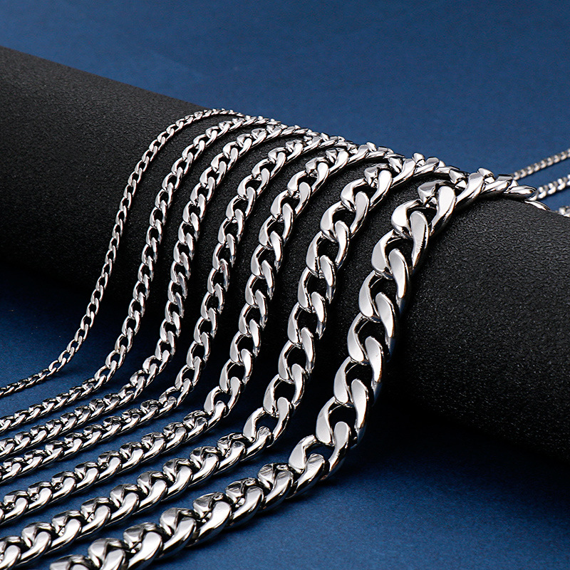 Collier chaîne cubaine en acie - Men Accessories Neck Chain avis et prix